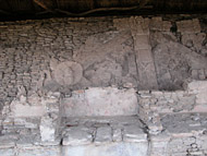 Mural of the 4 Eras at Tonina Ruins - tonina mayan ruins,tonina mayan temple,mayan temple pictures,mayan ruins photos